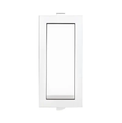 Anchor Rider White Slim Switch 16 A, 1 Module, 1 Way | 47161 - Image 1