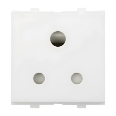 Anchor rider, 6A, 3Pin Socket with Shutter ISI,2 Module, Model-47369 - Image 1