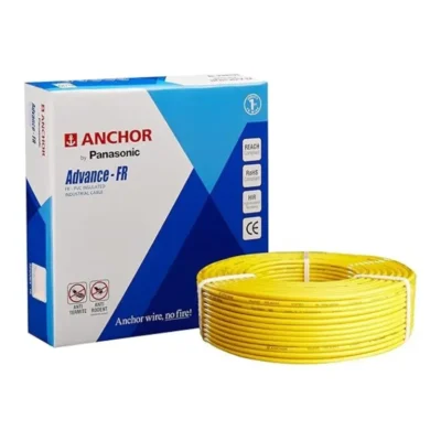 Anchor 0.75 Sq. mm Advance FR Insulated Wire 90 Meter Yellow - Image 1